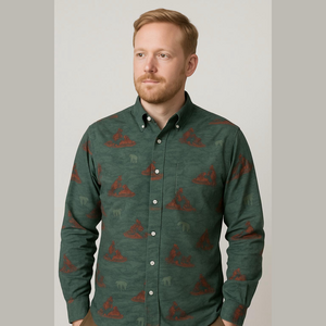 Gitman Bros Opening Ceremony Green Modern Casual Shirt